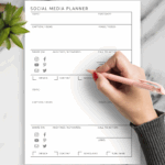 Download Printable Social Media Planner Template PDF
