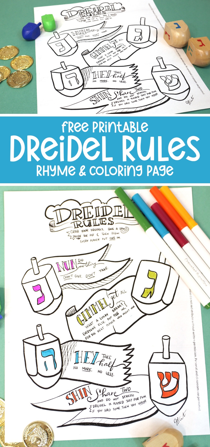 How To Play Dreidel Printable Directions