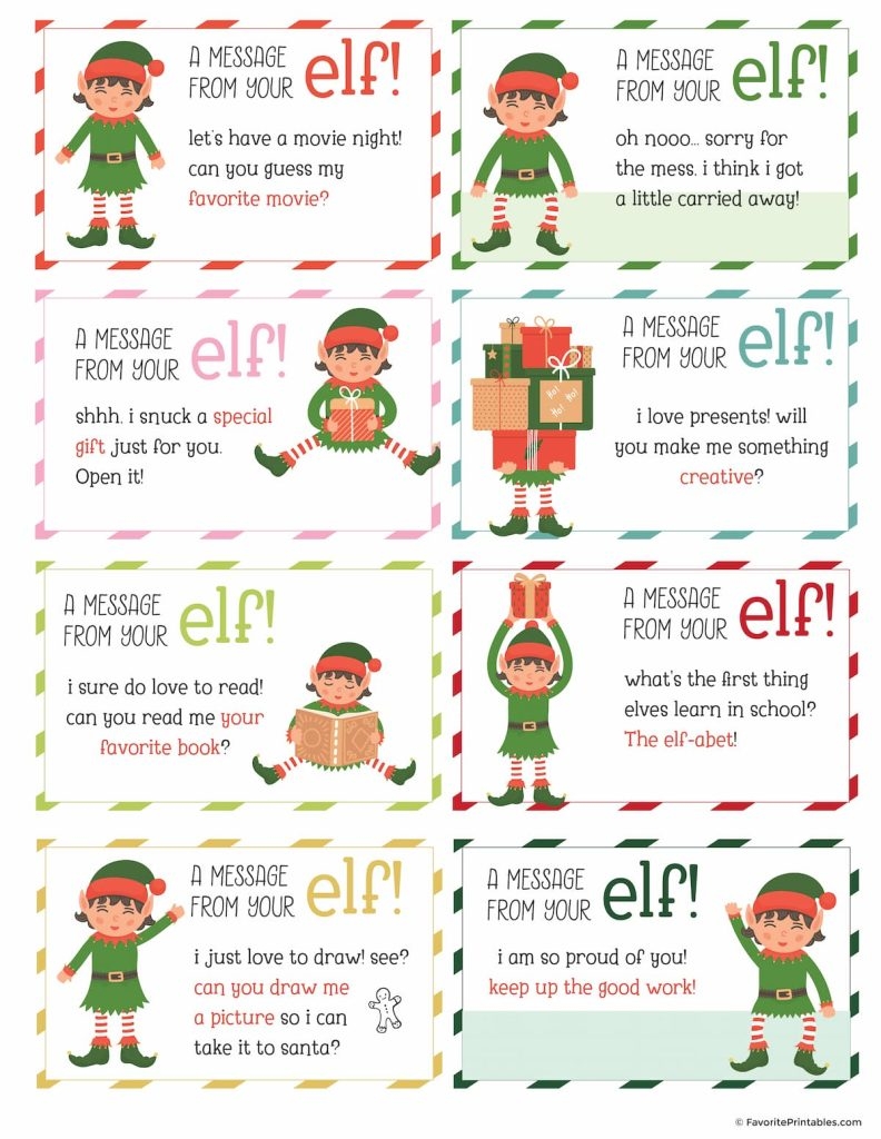 Elf On The Shelf Printables