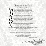 Footprints In The Sand Poem SVG PDF PNG Digital File Vector Graphic Etsy Canada