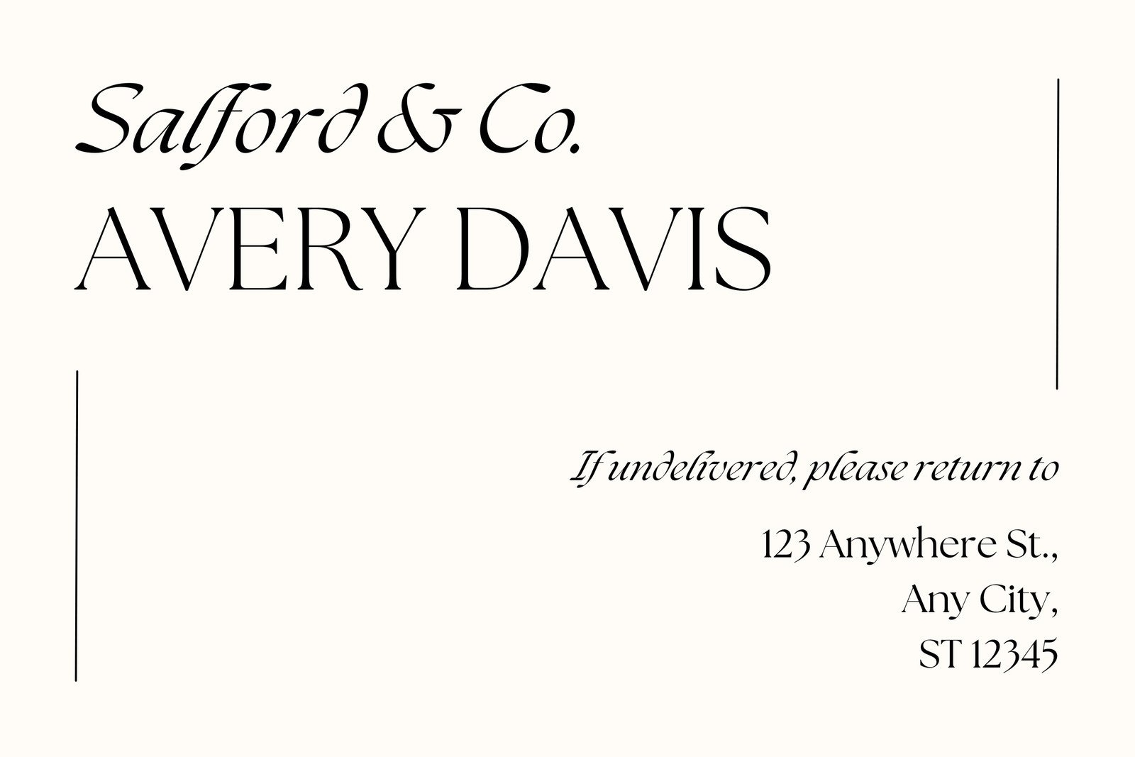 Free Printable Return Address Labels