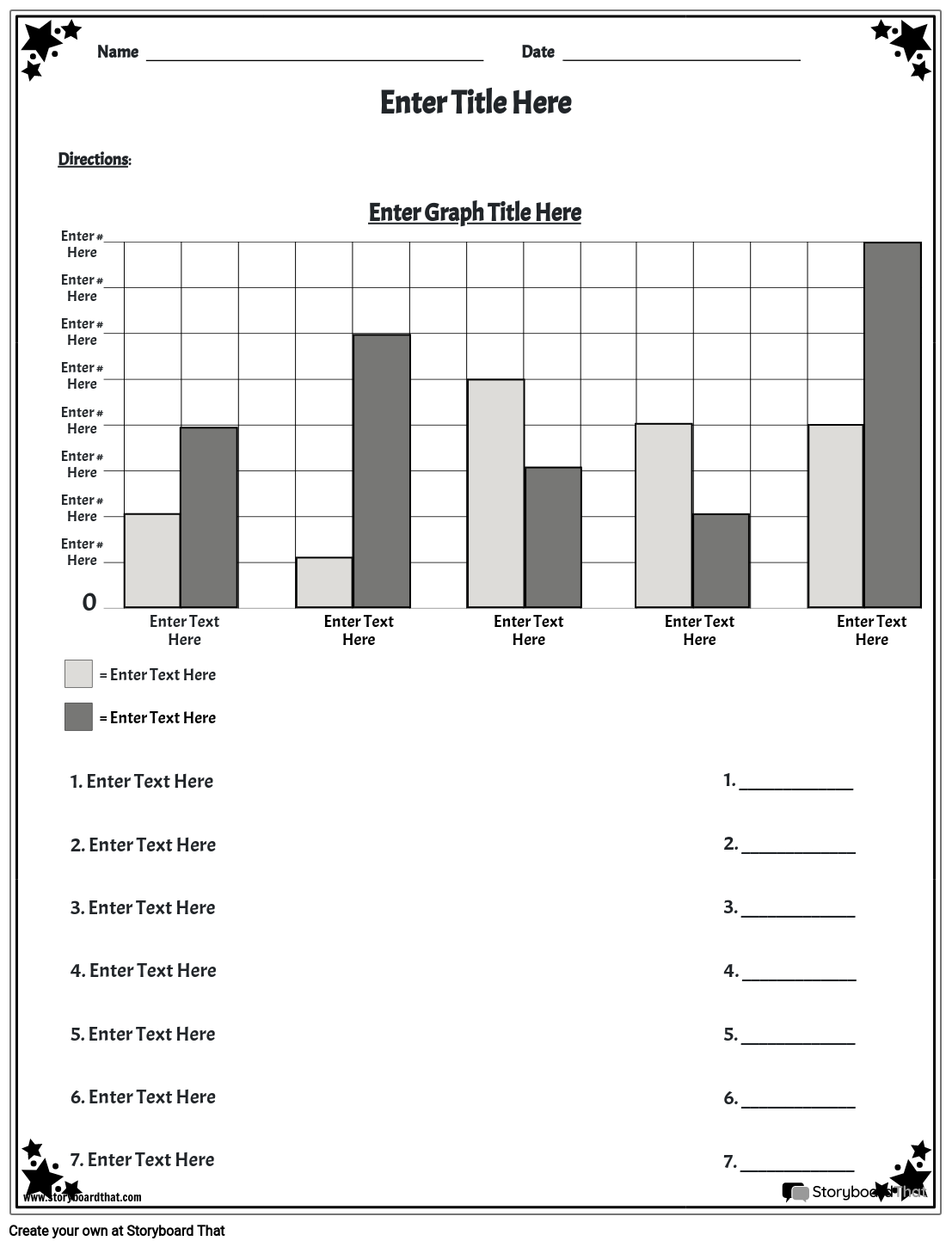 Free Printable Bar Graph Maker