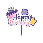 Free Happy Birthday Cake Topper Vector Template To Edit Online