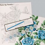 FREE Paint By Numbers Printable Floral Download Saffron Avenue