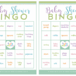 Free Printable Baby Shower Bingo