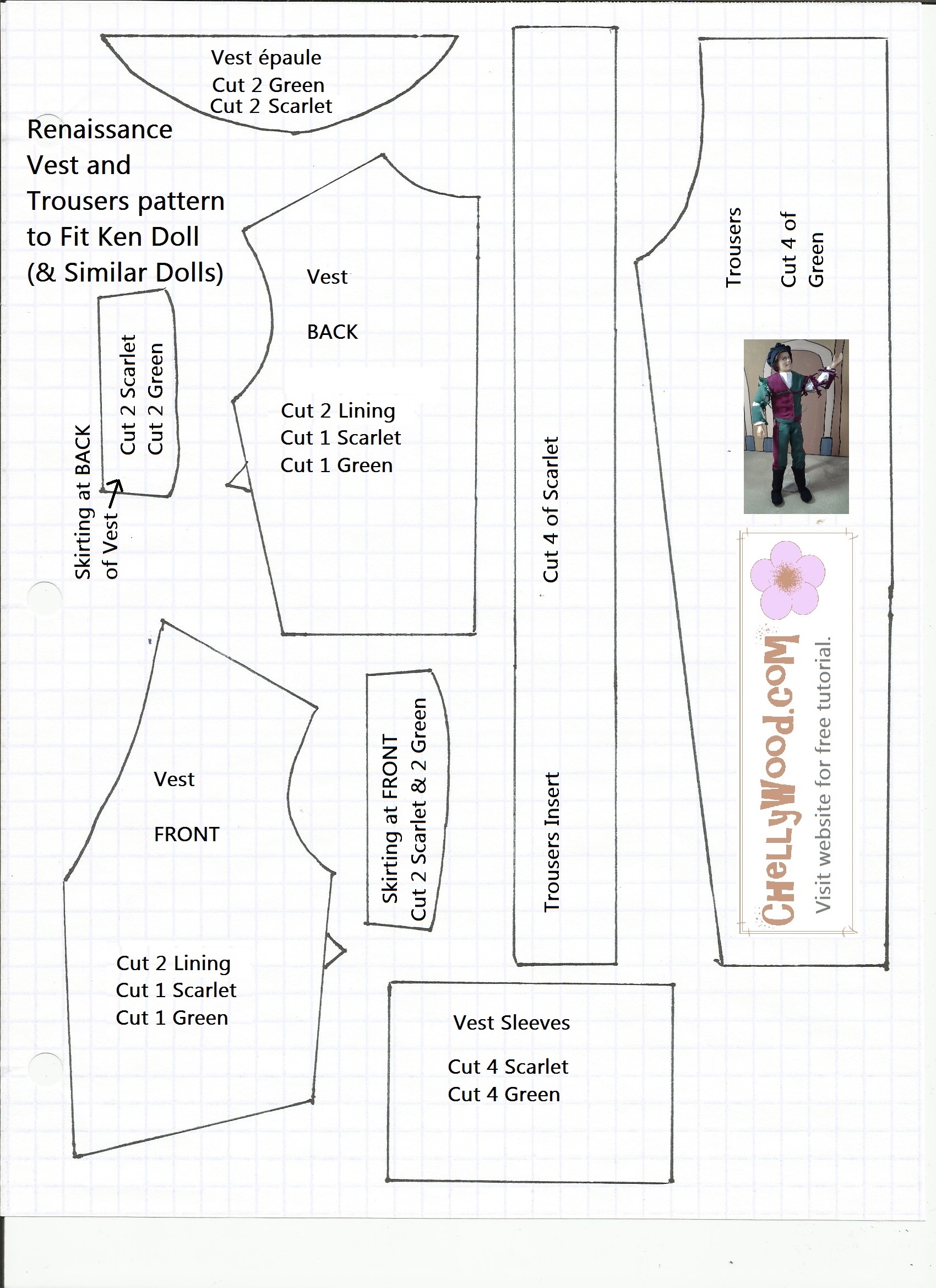 Free Printable Barbie Clothes Sewing Patterns
