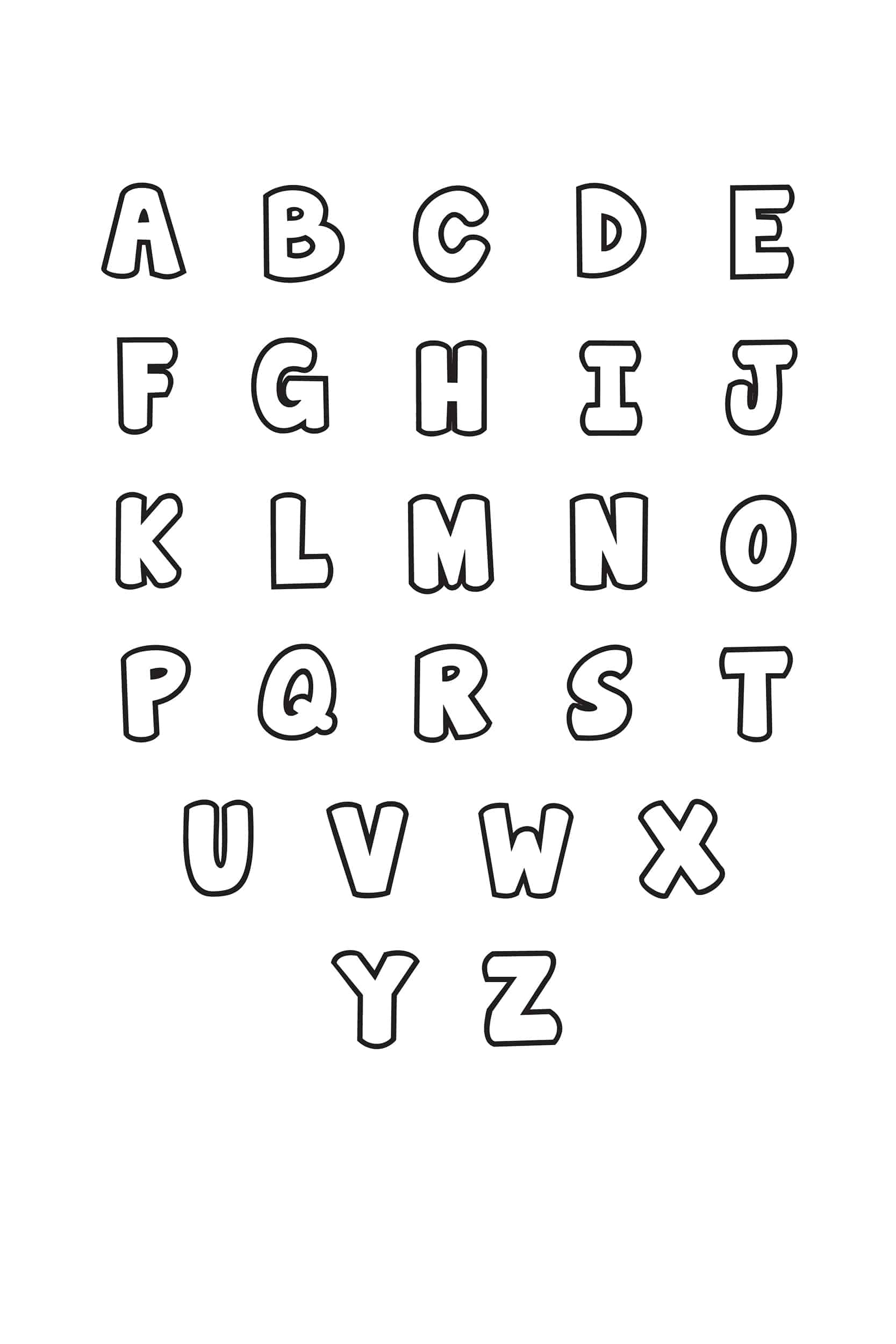 Free Printable Letter Stencils Different Fonts