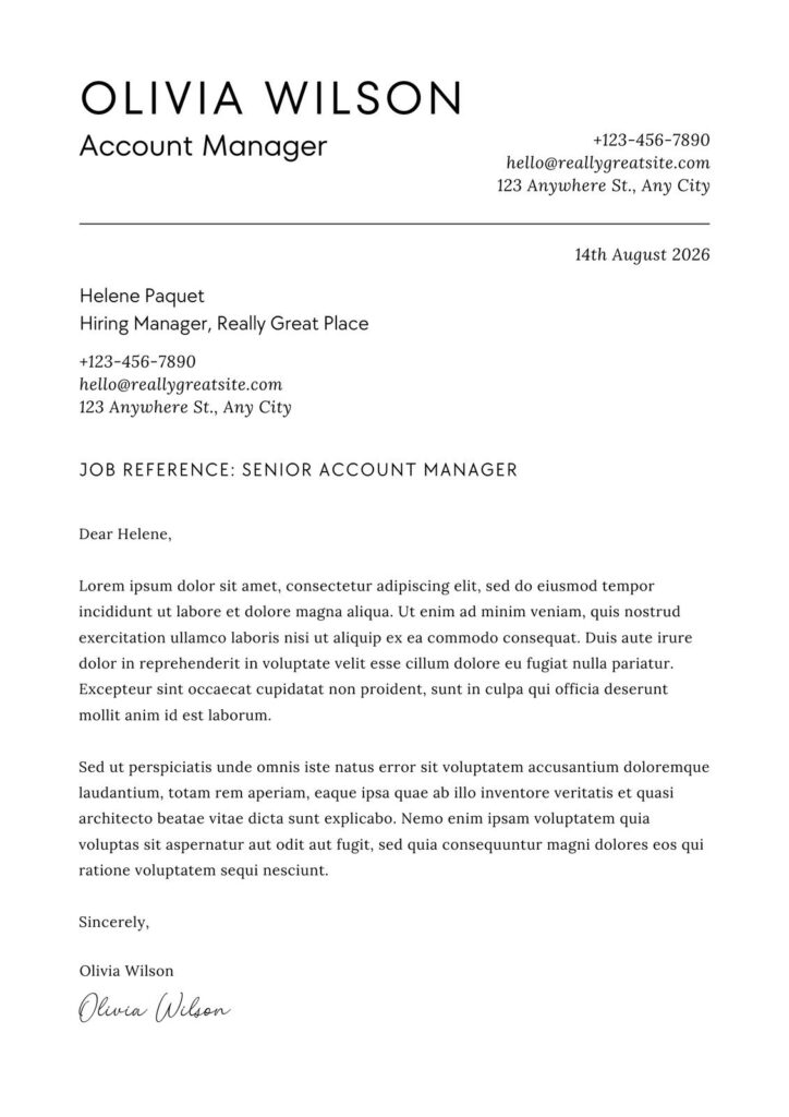 Free Printable Cover Letter Templates You Can Customize Canva Free printable cover letter templates you can customize canva