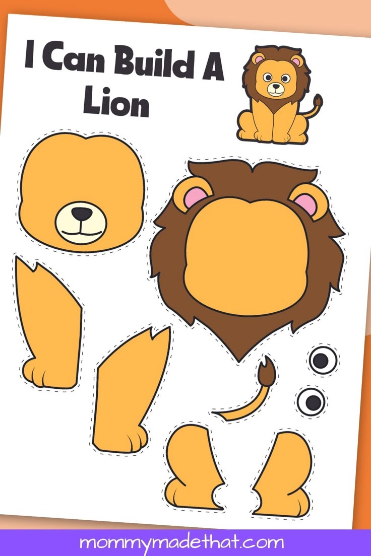 Free Printable Lion Craft Template