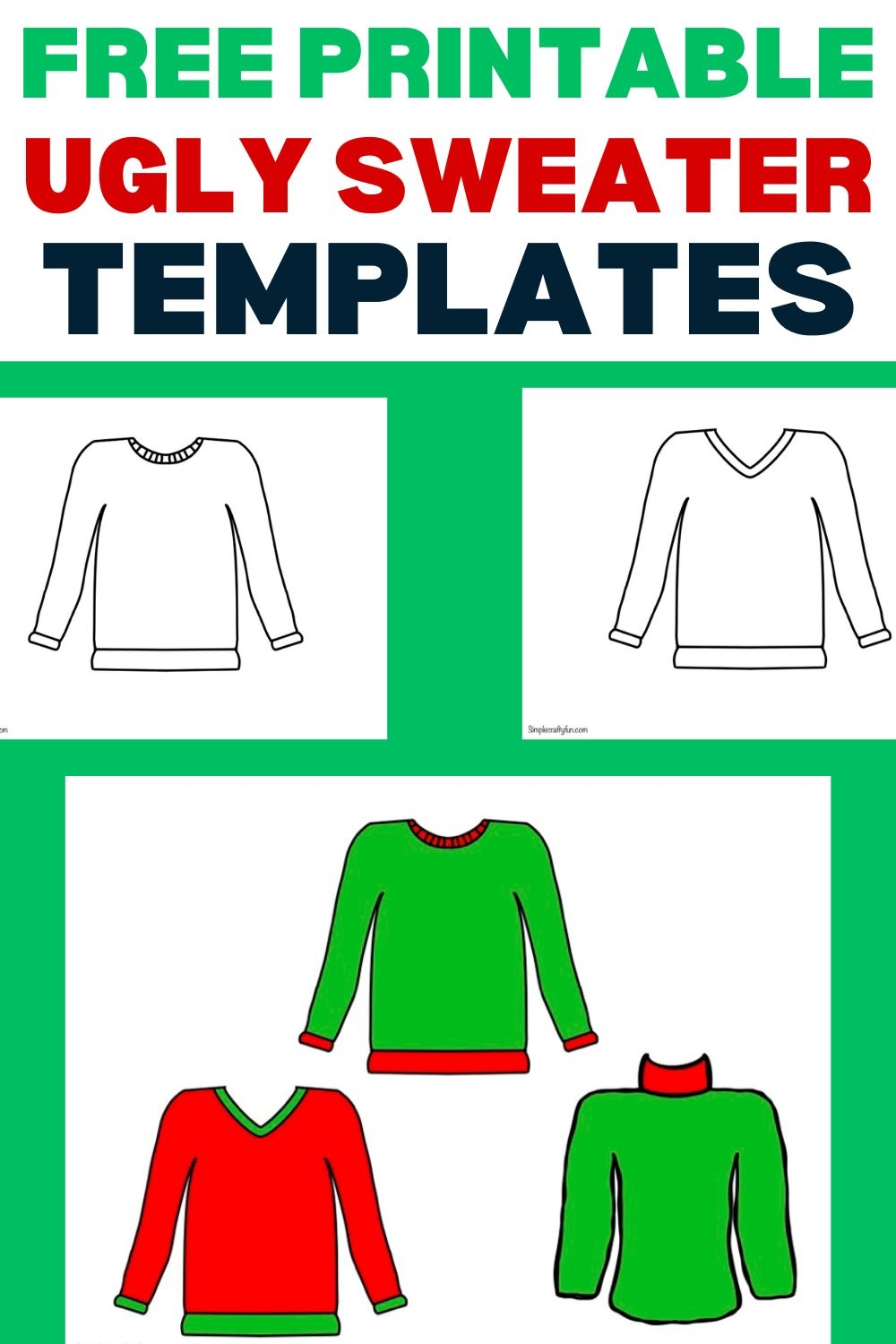 Printable Sweater Template