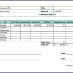 Free Printable Timesheet Templates Excel Word PDF