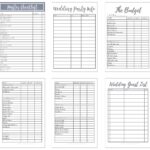 Free Printable Wedding Planner For Wedding Binder Worksheets Library