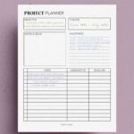 Free Project Planner Printable Overview PDF Sheets Crazy Laura