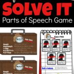 FREE Solve It Parts Of Speech Game