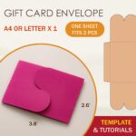Gift Card Envelope SVG Template Gift Card Holder SVG Template Cricut Cut Files Silhouette Cut Files Etsy UK