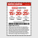 Harbor Freight On X COUPON ALERT Buy Any 2 ICON Hand Tools And Save 15 Buy Any 3 And Save 20 Buy Any 4 Or More And Save 25 Valid In store Only