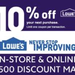 Lowe s 10 Coupon In store And Online Printable PDF Instant Delivery Expires 2 7 24 Etsy