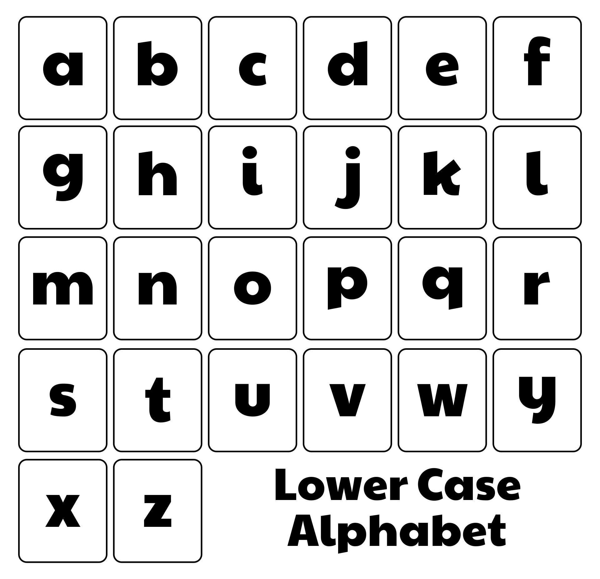 Free Printable Alphabet Flash Cards Black And White