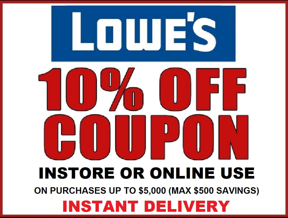 Lowes 10 Off Printable Coupon