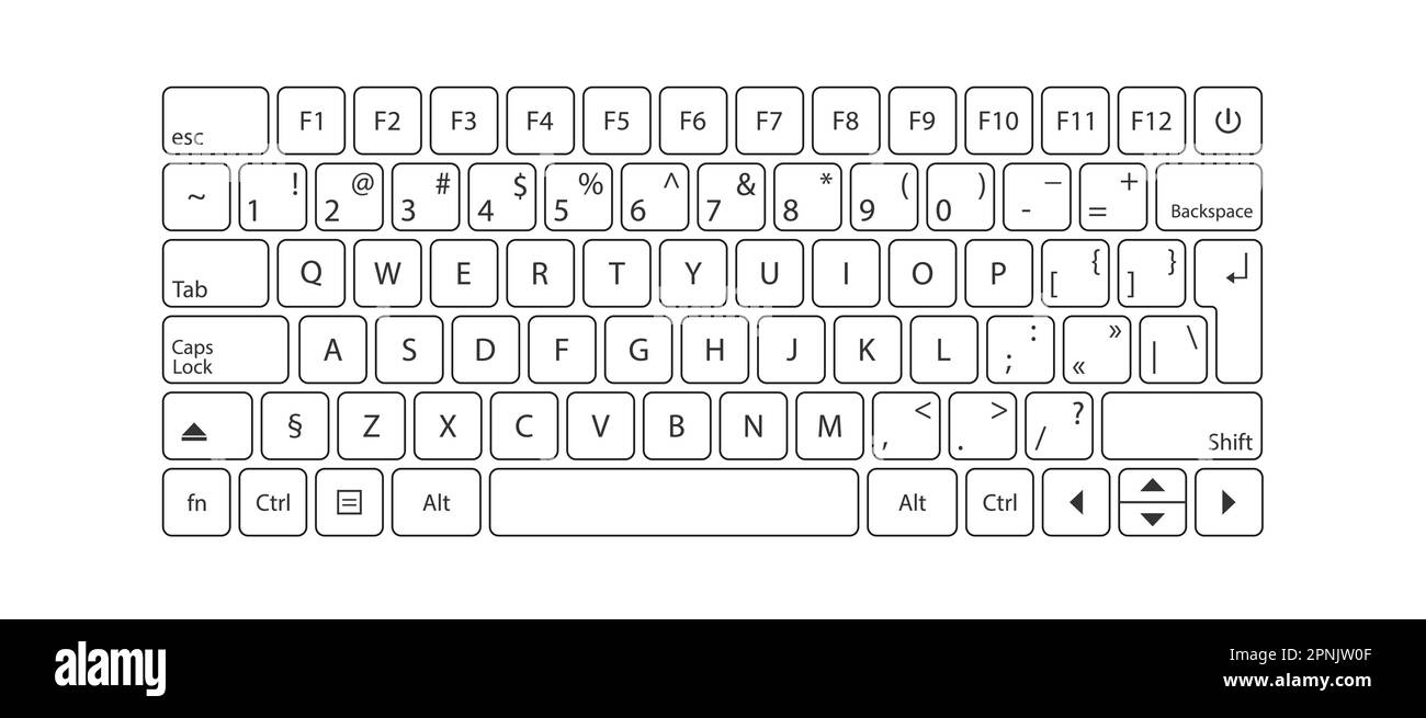 Printable Keyboard Template