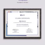 Online Courses Certificate Template In Word InDesign PSD Illustrator Publisher Pages Google Docs Download Template