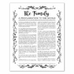 Organic Family Proclamation Digital Download In LDS Resources Handouts On LDSBookstore
