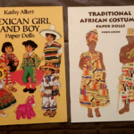 Paper Doll Books 2 Traditional African Costumes Mexican Girl And Boy VG UNCUT EBay