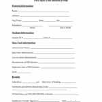 Ppd Skin Test Record Form Fill Online Printable Fillable Blank PdfFiller