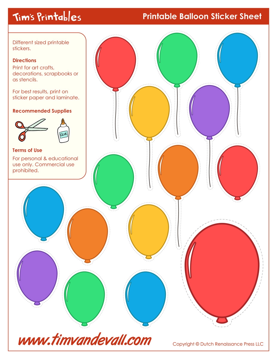 Printable Balloon Template