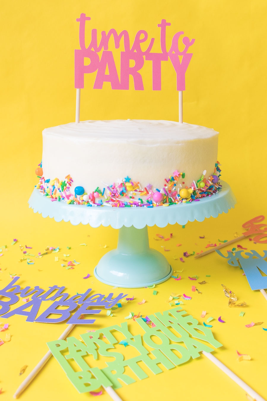 Printable Cake Toppers For Birthdays Free SVG Templates