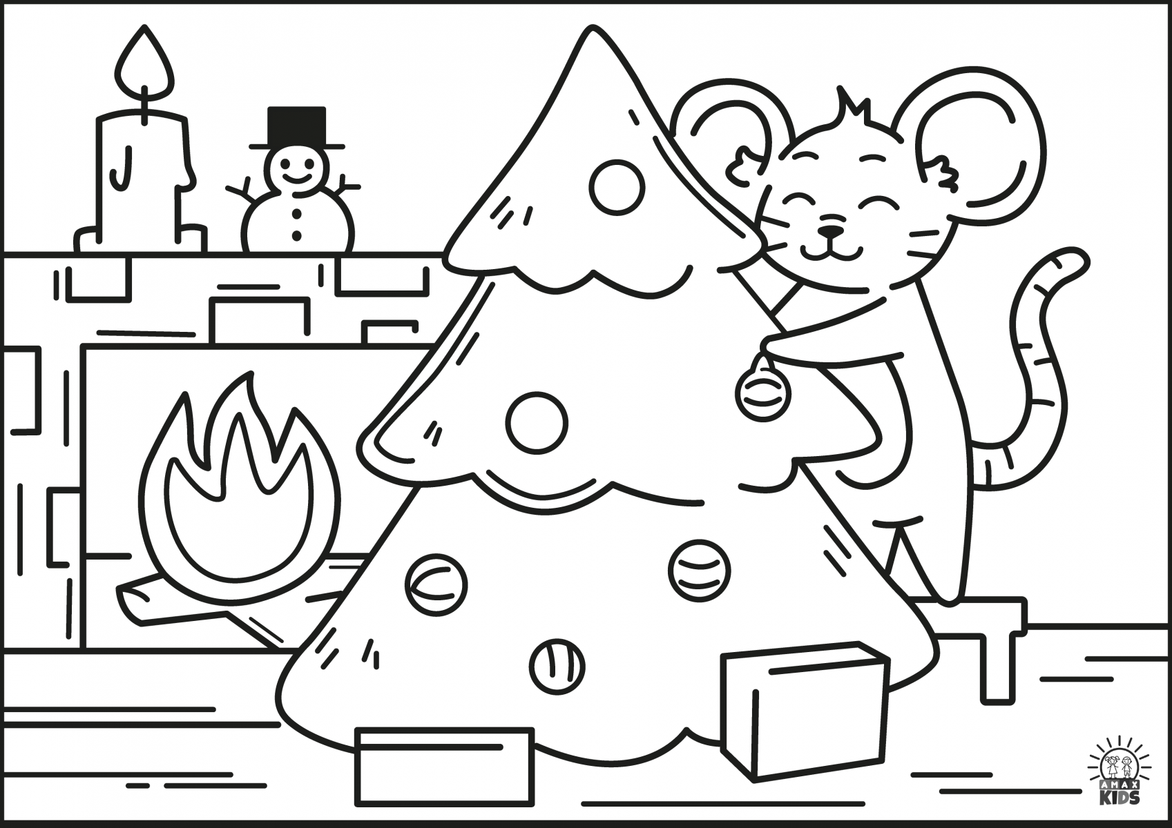 Printable Christmas Coloring Pages For Kids
