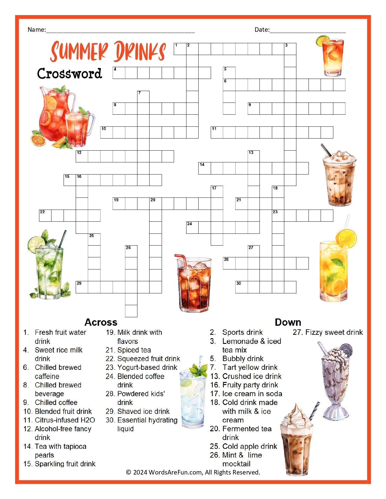 Free Printable Crossword Puzzles Adults