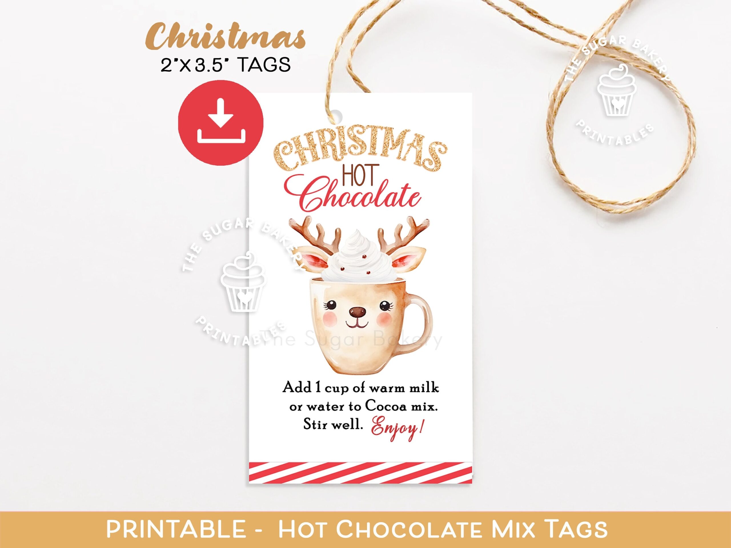 Hot Chocolate Gift Tags Printable