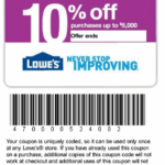 Printable Lowes Coupon 20 Off 10 Off Codes
