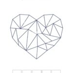 Printable Mood Tracker With Simple Polygonal Heart Bullet Journal Ready To Print Page Template Stock Vector Image Art Alamy