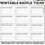 Printable Raffle Tickets Enter To Win Tickets Printable Enter To Win Raffle Ticket Template Minimalist Raffle Ticket simple Raffle Ticket Etsy Canada