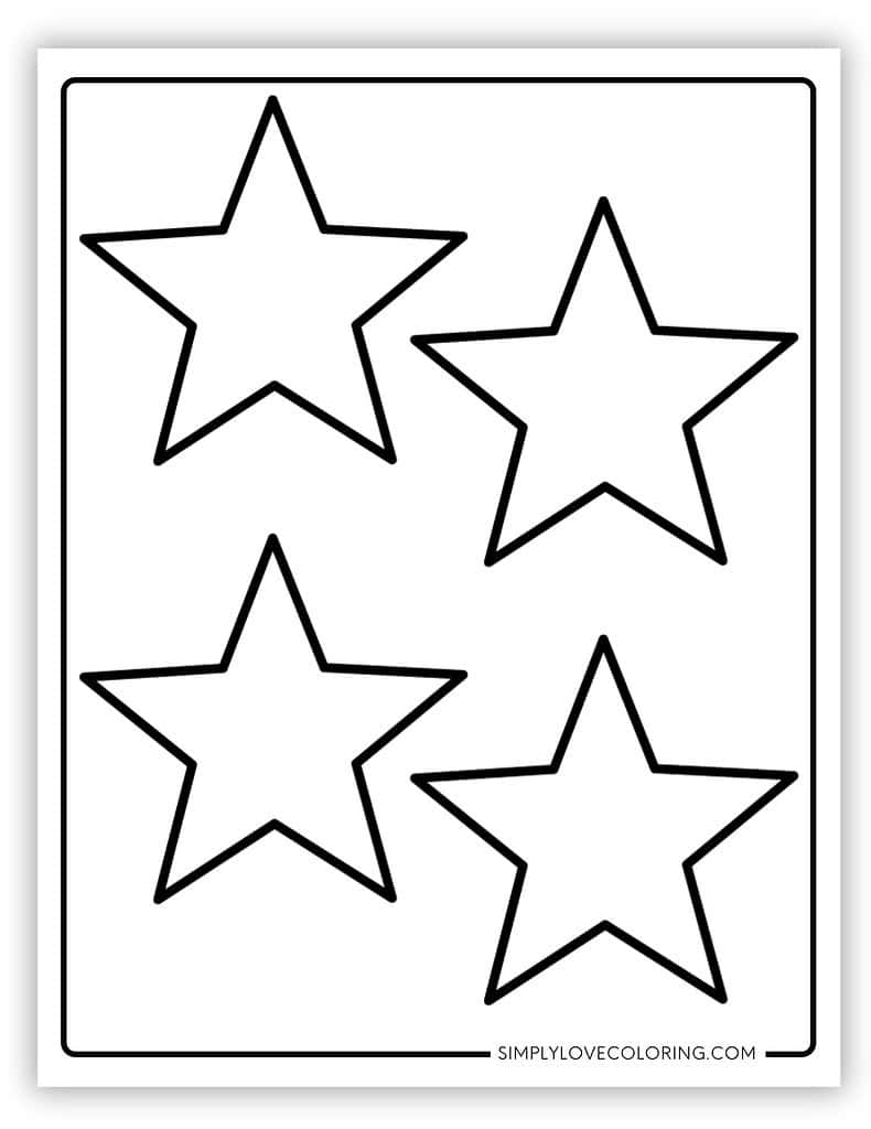 Star Templates Free PDF Printables Simply Love Coloring