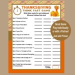 Thanksgiving Trivia Game Think Fast Game Thanksgiving Printable Games Fun Friendsgiving Game Zoom Game Family Game Instant Download Etsy UK