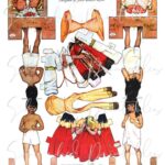 The Mexican Twins Double Sided Vintage Dress Up Dolls Digital Download Instant Download Clipart JPG Scrapbook Junk Journal Paper Dolls Etsy UK